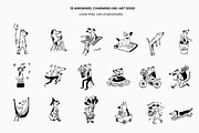 Doodle Dogs: 37 Hand-Drawn Line Art, an Animal Illustration by Veyla (Thumbnail 4 of 12)