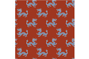 Asian Dragon Seamless Pattern, a Pattern Graphic by Sharon Schwalbe (Thumbnail 5 of 6)