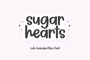 Sugar Hearts | Cute Handwritten Font, a Handwritten Font by KA Designs (Thumbnail 1 of 10)
