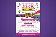 Music Festival Flyer, a Flyer Template by serapika (Thumbnail 1 of 3)