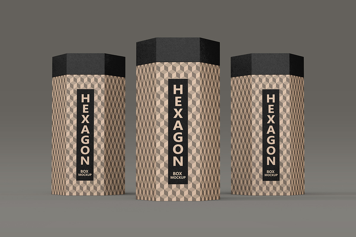 Sleek Hexagonal Packaging Mockup, a Packaging Mockup by Ram Studio LLC (Photo 6 of 16)