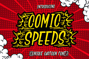 Comic Speeds - Cartoon Font, a Sans Serif Font by Kotak Kuning Studio (Thumbnail 1 of 5)