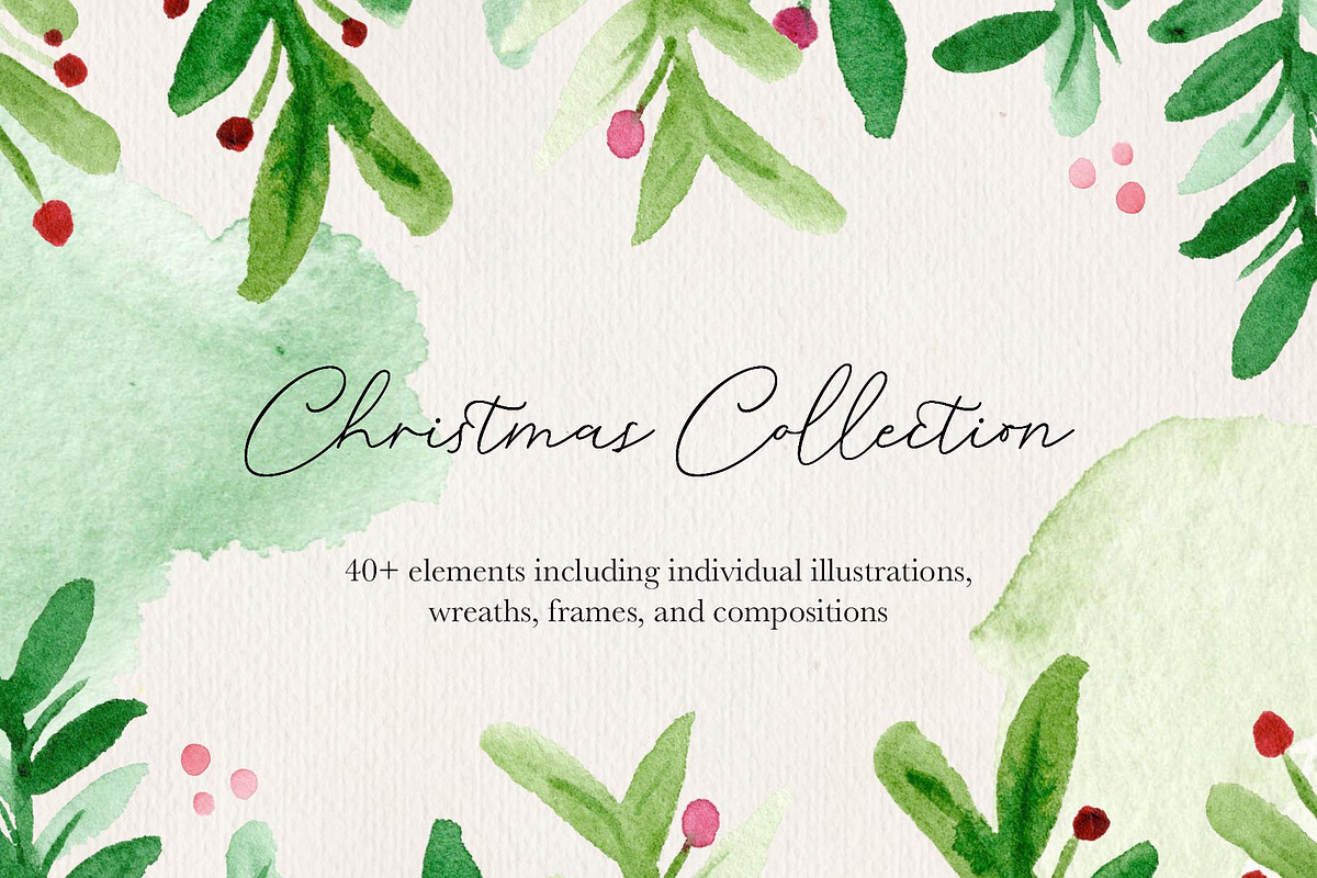 Christmas Watercolor Collection, an Illustration by Chelsea Bromley (Photo 7 of 7)