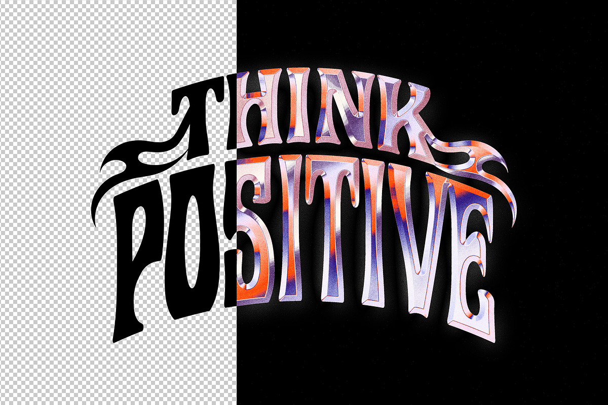 Retro Chrome Logo Effect, a Layer Style Add-On by Design Squad (Photo 2 of 4)