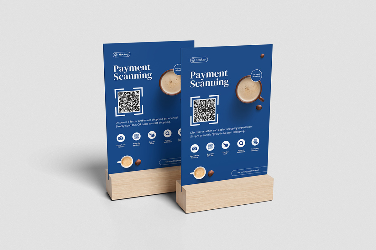 Payment Scanning Mockup, an Advertising Mockup by swsi-studio (Photo 3 of 5)
