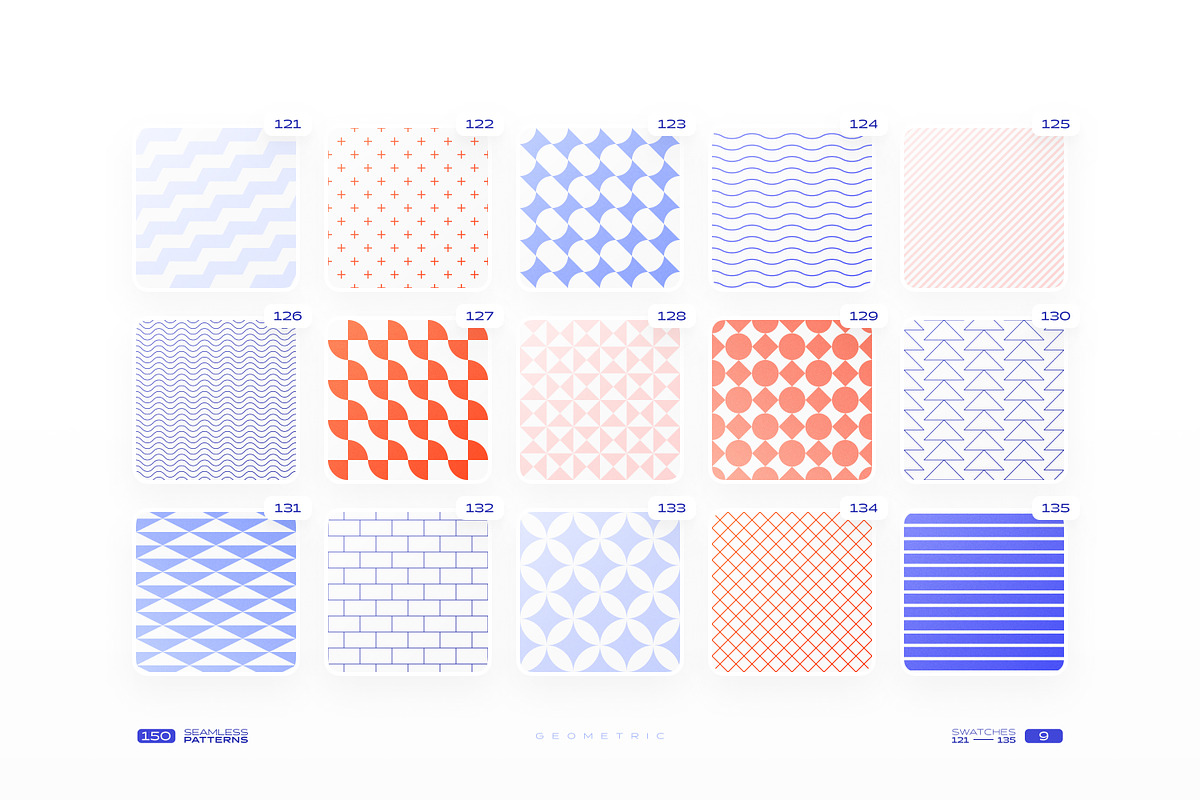 150 Geometric Seamless Patterns Set, a Pattern Graphic by Samolevsky (Photo 18 of 20)