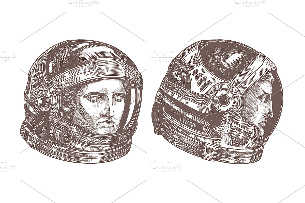 Astronaut Helmet, an Animal Illustration by alexrockheart (Photo 8 of 9)