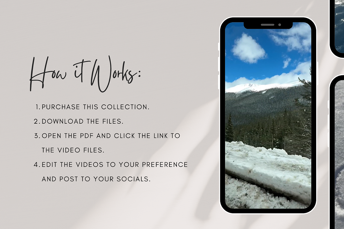 Winter Outdoor: 10 Aesthetic Videos, a Social Media Template by sociallyswanky (Photo 3 of 5)