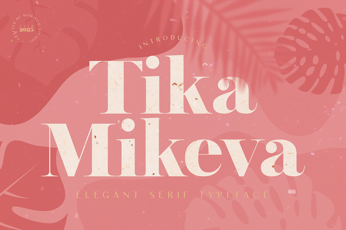 Tika Mikeva - Elegant Serif Typeface, a Serif Font by Morisco (Photo 1 of 10)