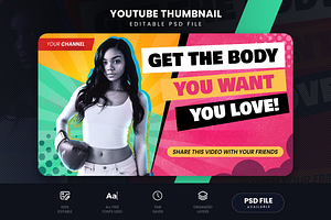 Fitness Youtube Thumbnails