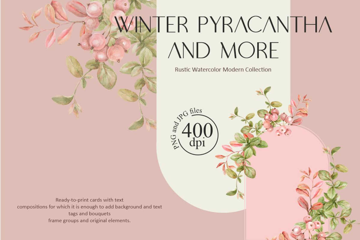 Winter pyracantha and more, an Object Graphic by Collection by VY (Photo 1 of 9)