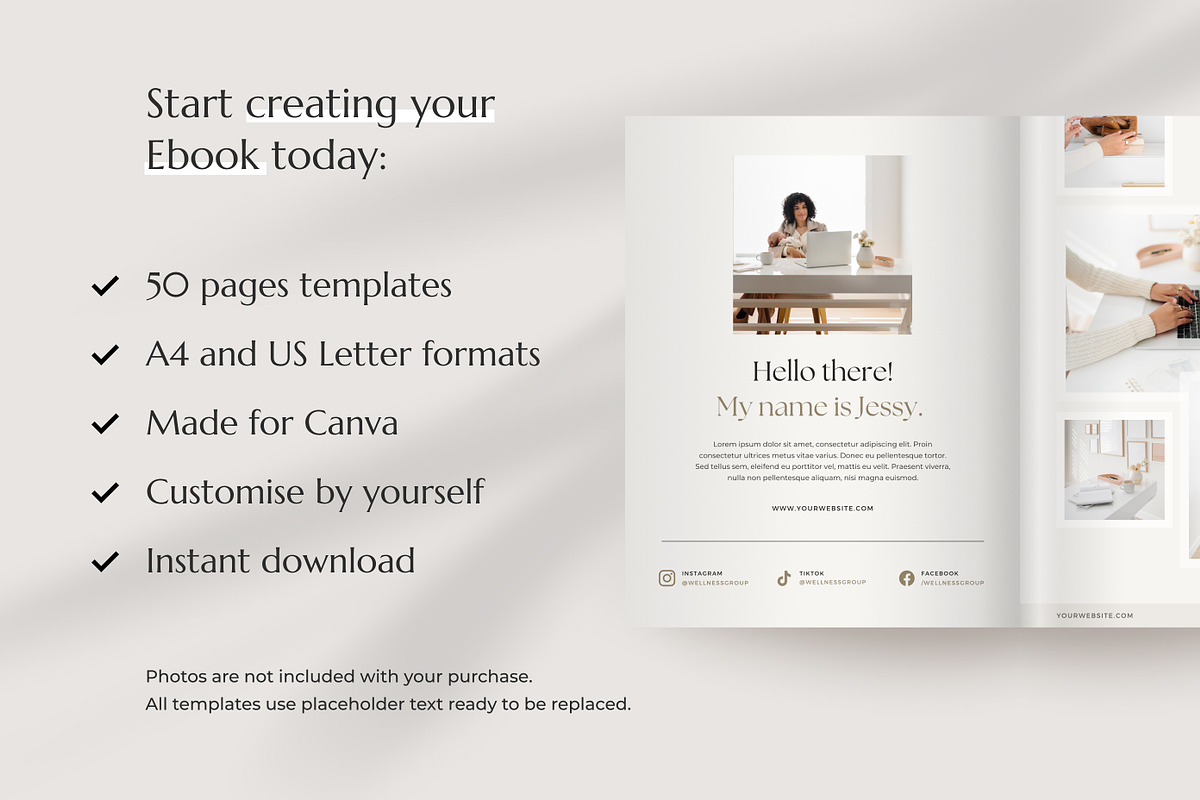 Minimalist Ebook Canva Template, a Marketing Template by Modo Design Studio (Photo 2 of 10)