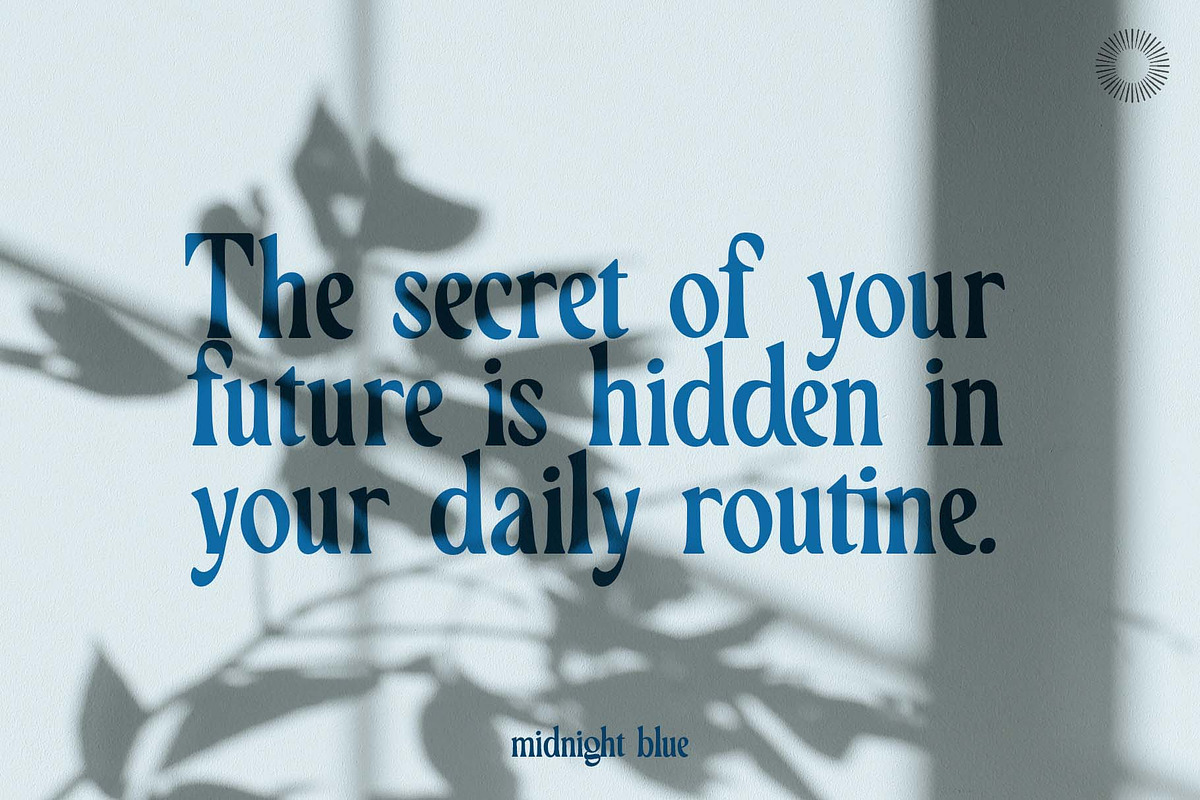 Midnight blue -Retro and psychedelic, a Serif Font by Setara Langit CreativeStd (Photo 3 of 10)