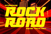 Rock Road - Racing Font, a Sans Serif Font by PutraCetol Studio (Thumbnail 1 of 11)