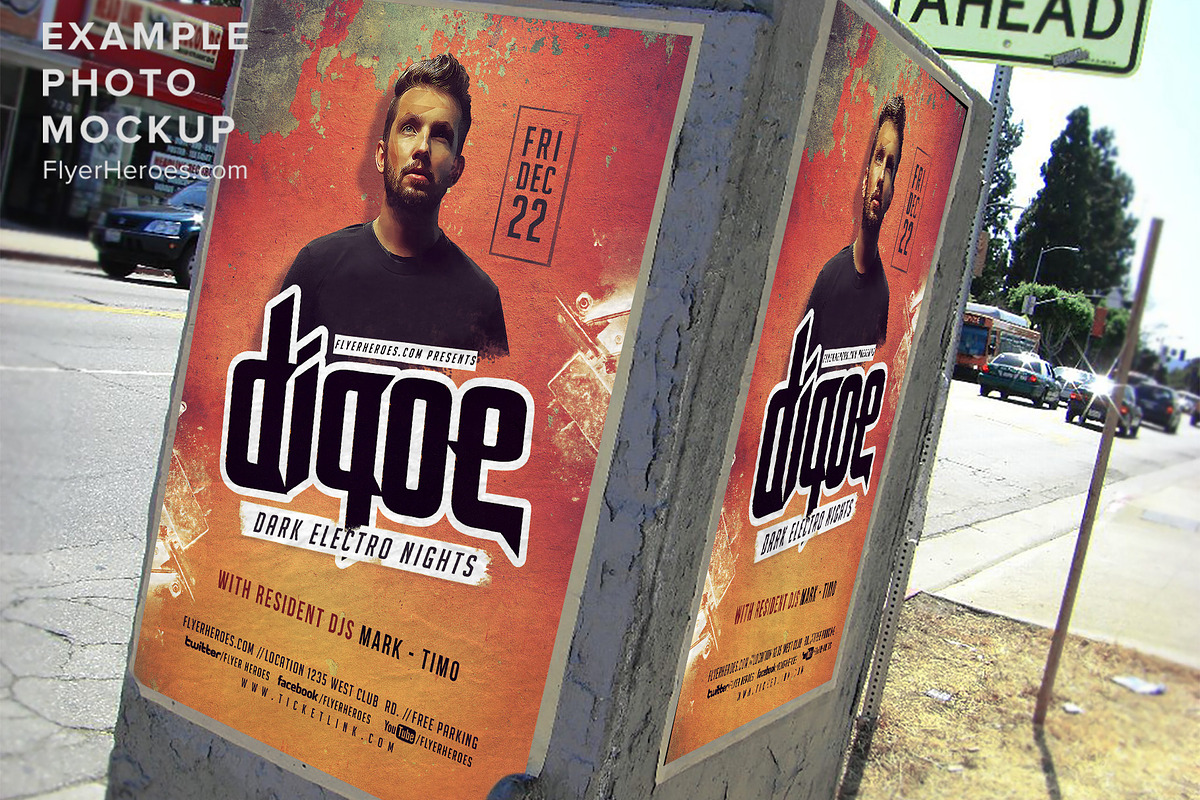 DJ Flyer v2, a Flyer Template by FlyerHeroes (Photo 3 of 4)