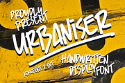 Urbaniser - Handwritten Display Font, a Font by overlaytemplates (Thumbnail 1 of 5)