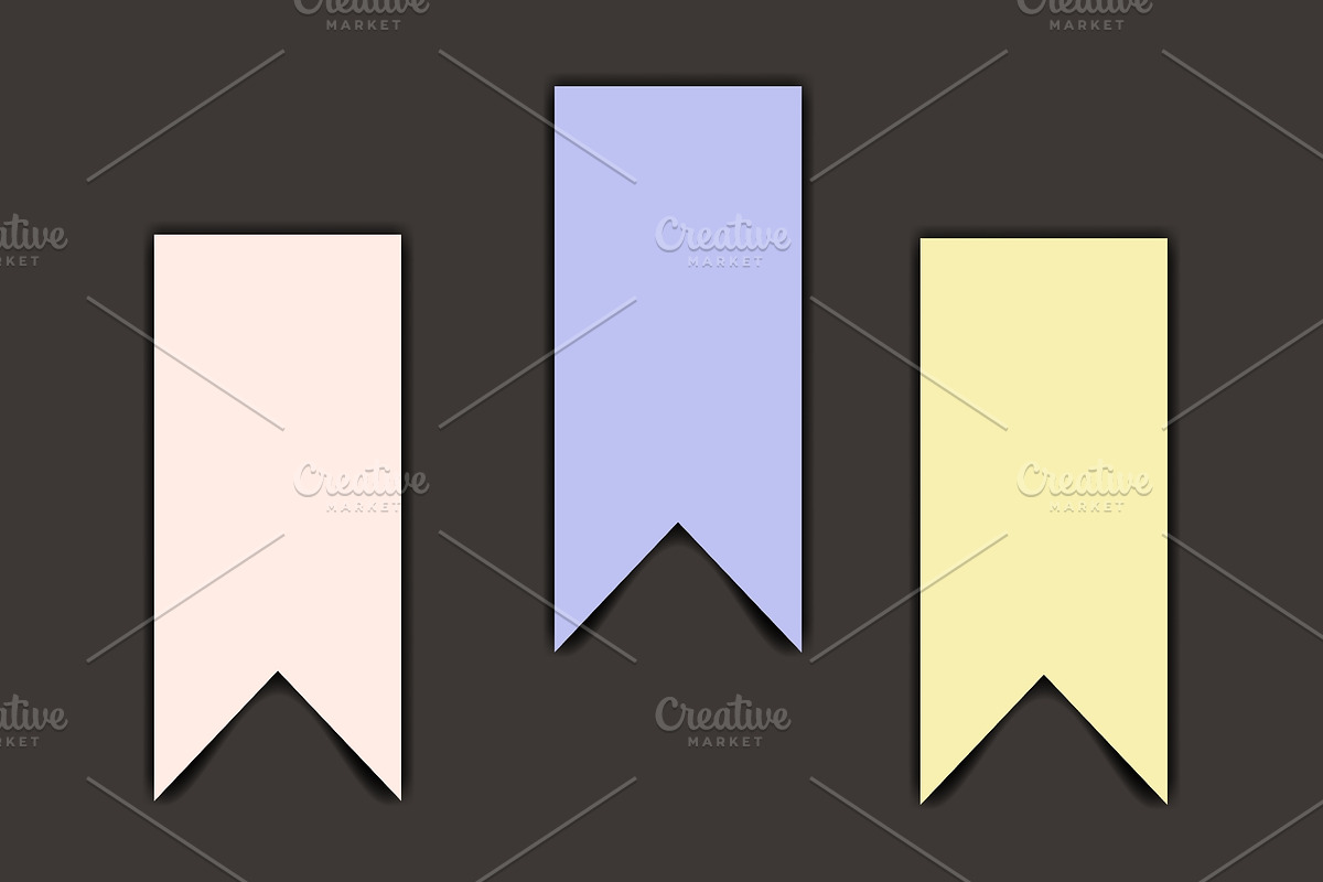 Paper notes stickers. Place, an Object Illustration by Things for designers