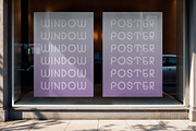 A4 Shop Window Posters Mockup, an Advertising Mockup by Design Squad (Thumbnail 2 of 4)
