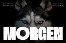 Morgen – Bold Condensed Display Font