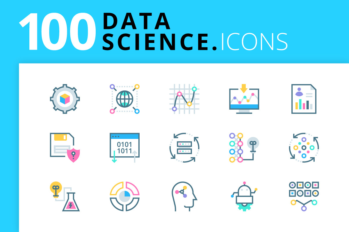 Data Science, a Solid Icon by vectorstank | Creative Market