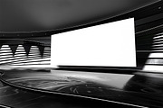 Big Screen Mock Up in Auditorium, a Mockup by Daniel Megias (Thumbnail 4 of 4)