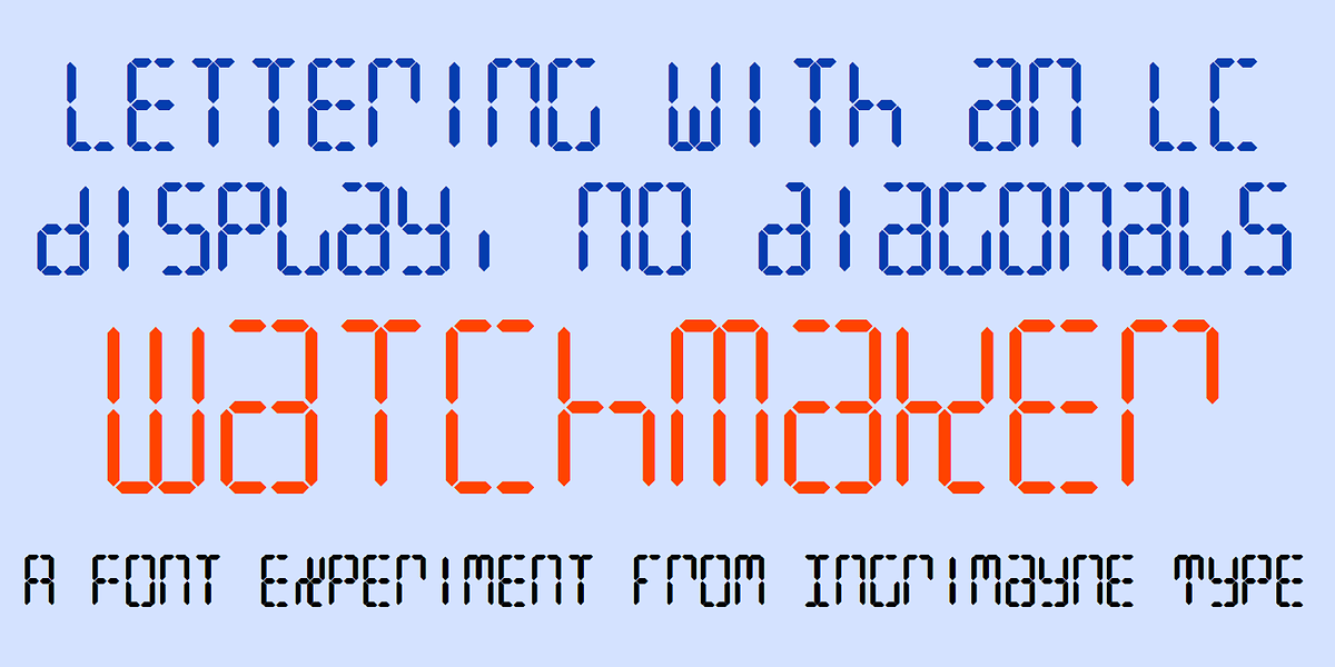 Watchmaker, a Font by Ingrimayne Type (Photo 1 of 5)