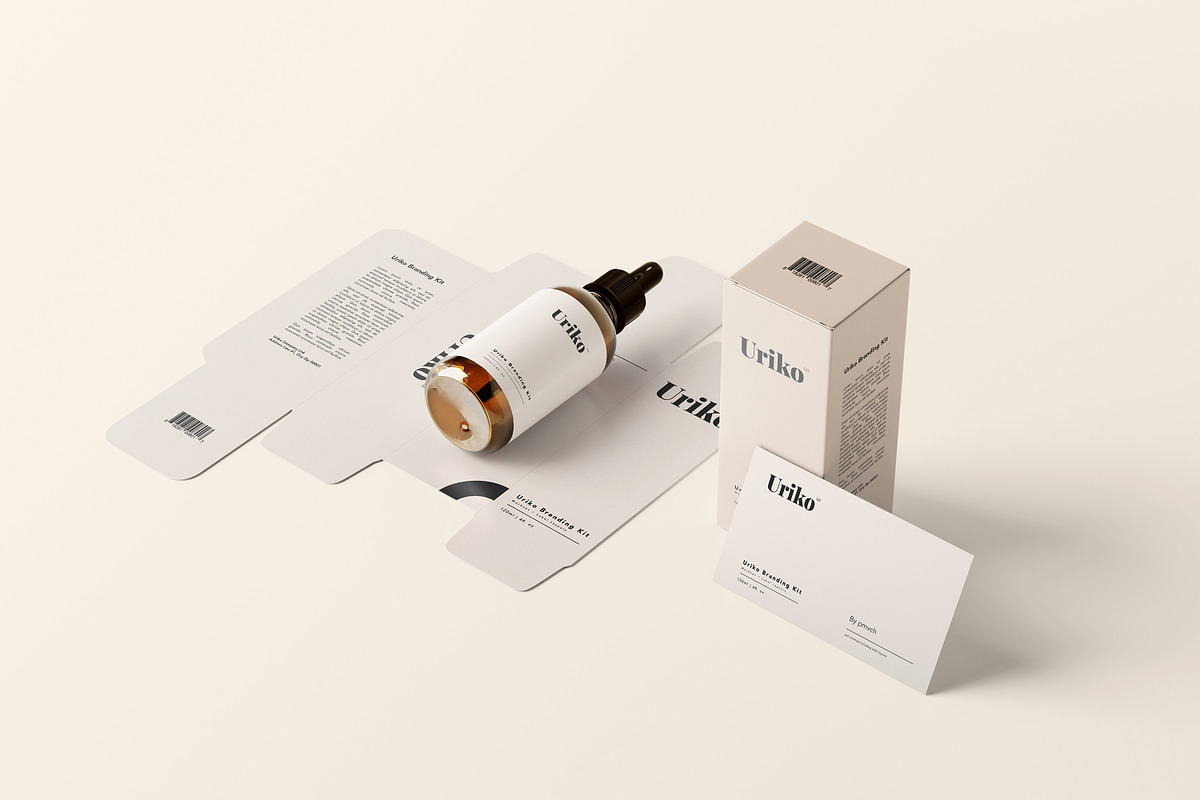 Uriko - Cosmetic Branding Kit, a Packaging Mockup by pmvch (Photo 17 of 26)