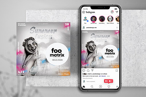 Artist Club Party Instagram Flyer, a Flyer Template by PixelsDesign