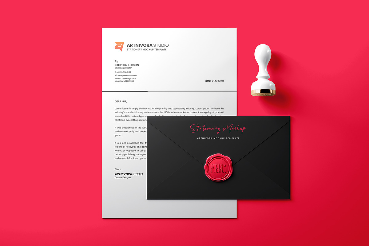 Stationery Mockup Sets, an Advertising Mockup by Artnivora.Std (Photo 2 of 4)