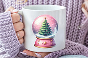 Pink Christmas Clipart PNG, an Illustration by Pixels.Craft (Thumbnail 6 of 7)