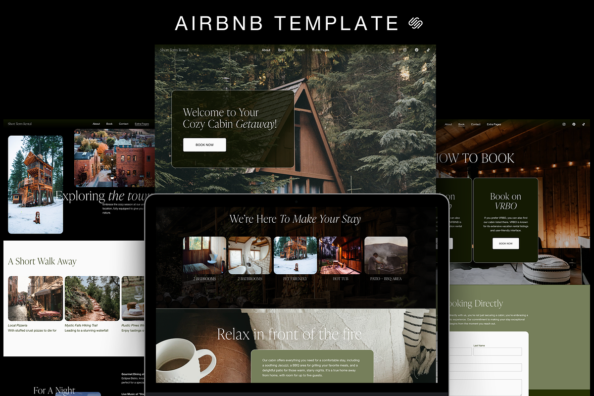 Airbnb Website Squarespace Template, a Squarespace Template by Story Native (Photo 2 of 11)