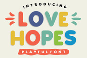 Love Hopes, a Handwritten Font by Fourteen Letter (Thumbnail 1 of 7)