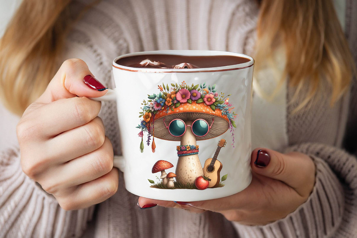 Summer Mushroom's Sublimation Clip, an Illustration by SVGArt (Photo 8 of 8)