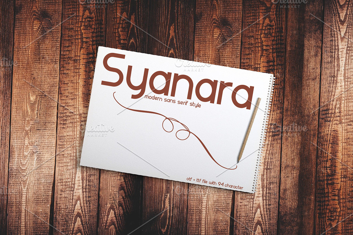 syanara modern sans serif, a Sans Serif Font by pictranoosa_studio (Photo 1 of 10)