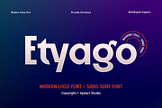 Etyago - Logo Bold Font, a Sans Serif Font by Iqsiart Studio (Thumbnail 1 of 14)