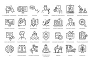 Hard skills line icon set, an Outline Icon by Tettygreen (Thumbnail 2 of 2)