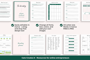 Branding Planner & Workbook Canva