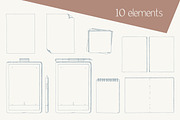 Hand sketched stationery collection., a Decorative Illustration by Milla Mi (Thumbnail 3 of 3)