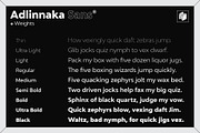 50% off Adlinnaka Sans - Font Family, a Sans Serif Font by HARMNESSLESS (Thumbnail 4 of 11)