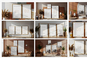 10 Cozy Poster Frames Mockups, an Advertising Mockup by PixelsDesign (Thumbnail 2 of 3)