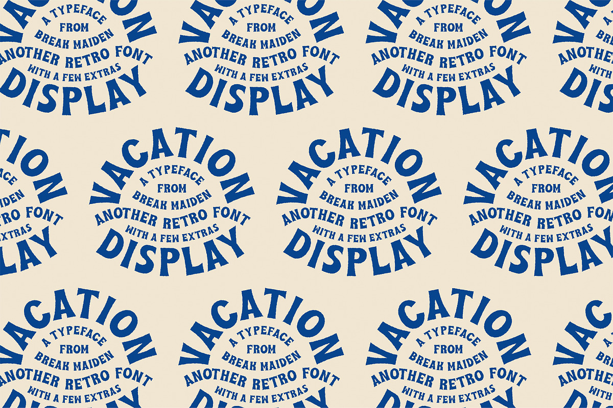 Vacation Display, a Font by Stable (Photo 6 of 6)