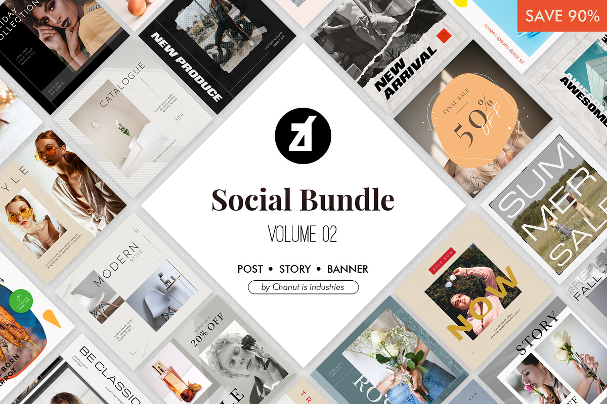 Chanut-is bundle : Templates pack V2, a Social Media Template by Chanut is industries (Photo 1 of 10)