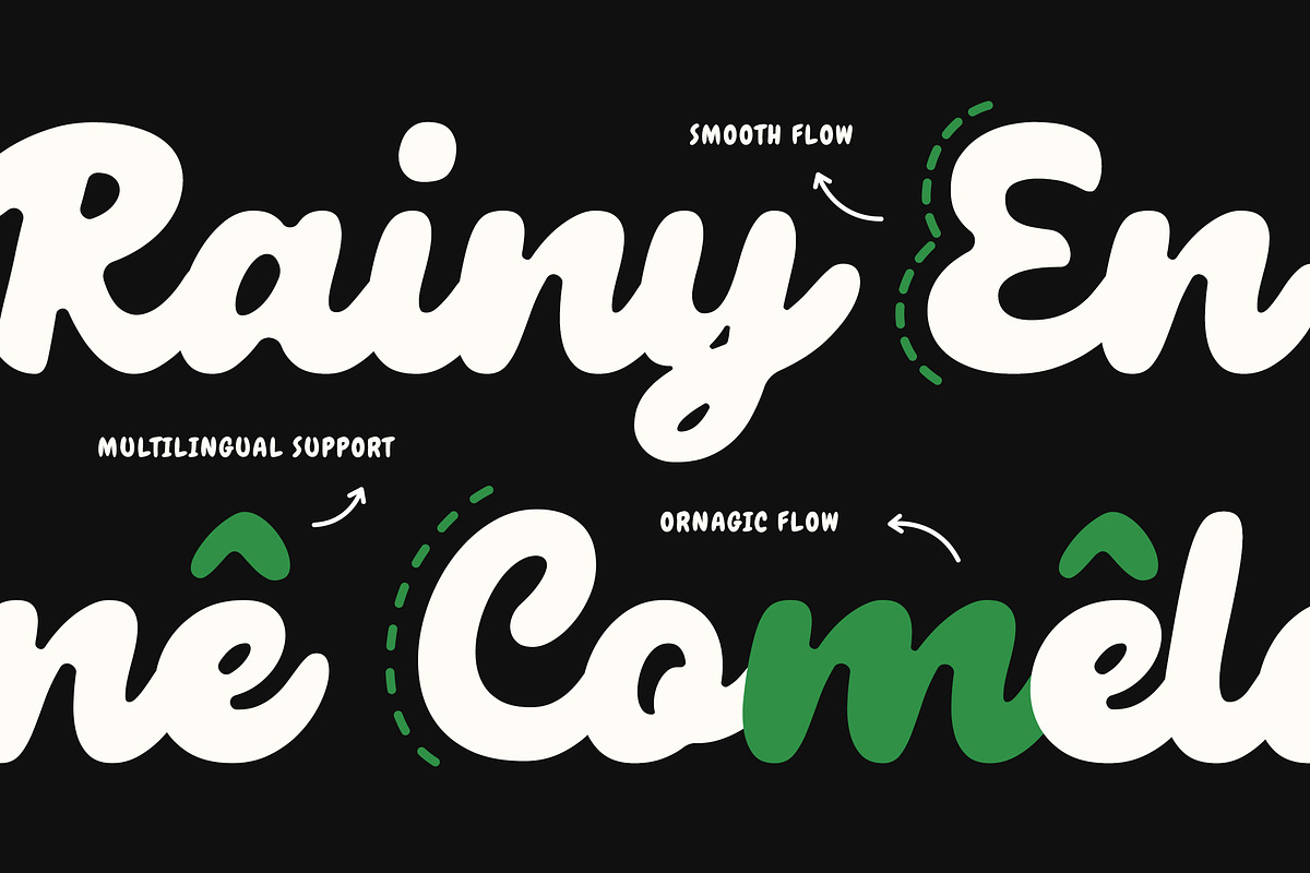 Majika - Bold Retro Brush Lettering, a Handwritten Font by Typia Nesia (Photo 4 of 11)