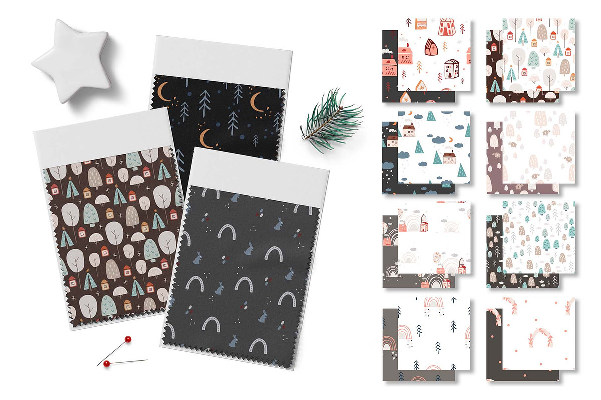 BIG SET of winter boho patterns, a Pattern Graphic by Vera●Suleimanova (Photo 6 of 14)