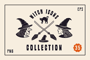 Witch Clipart. Witchcraft elements