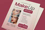 Makeup Artist Flyer, a Flyer Template by graphicook (Thumbnail 2 of 3)