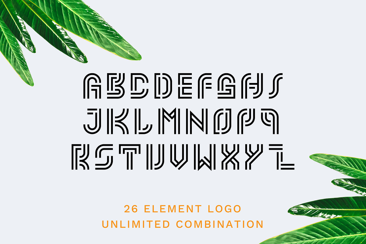 Monogram Logo Kit Vol-01, a Branding & Logo Template by Izalsye (Photo 2 of 5)