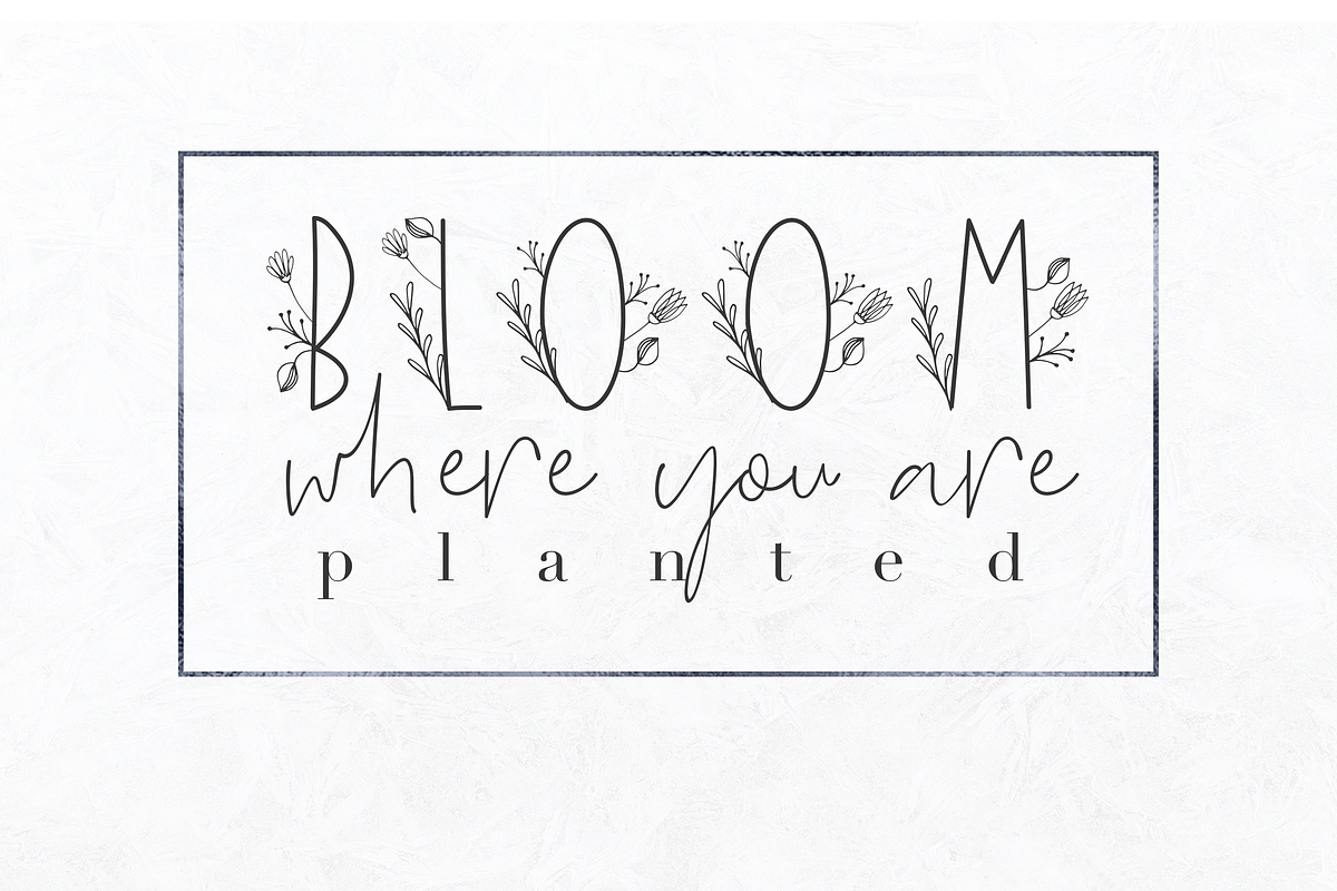 Dream - Handmade Floral Font preview 5