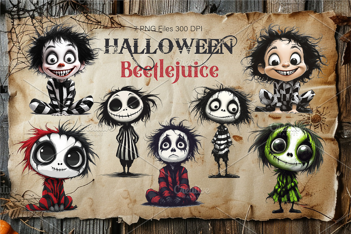 Halloween cartoon Beetlejuice., a Person Illustration by KENO Mascots (Photo 1 of 10)