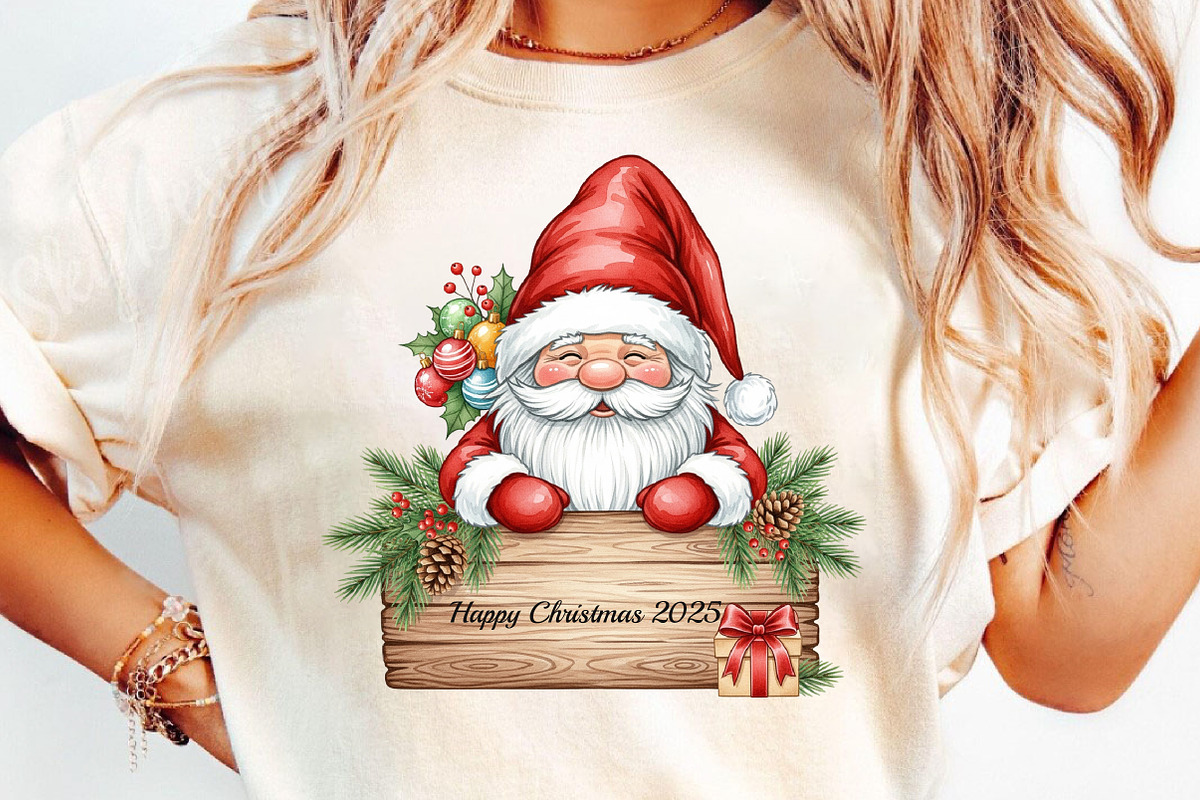 Watercolor Christmas Gnomes Clipart, an Illustration by DreamCafeArt (Photo 2 of 6)